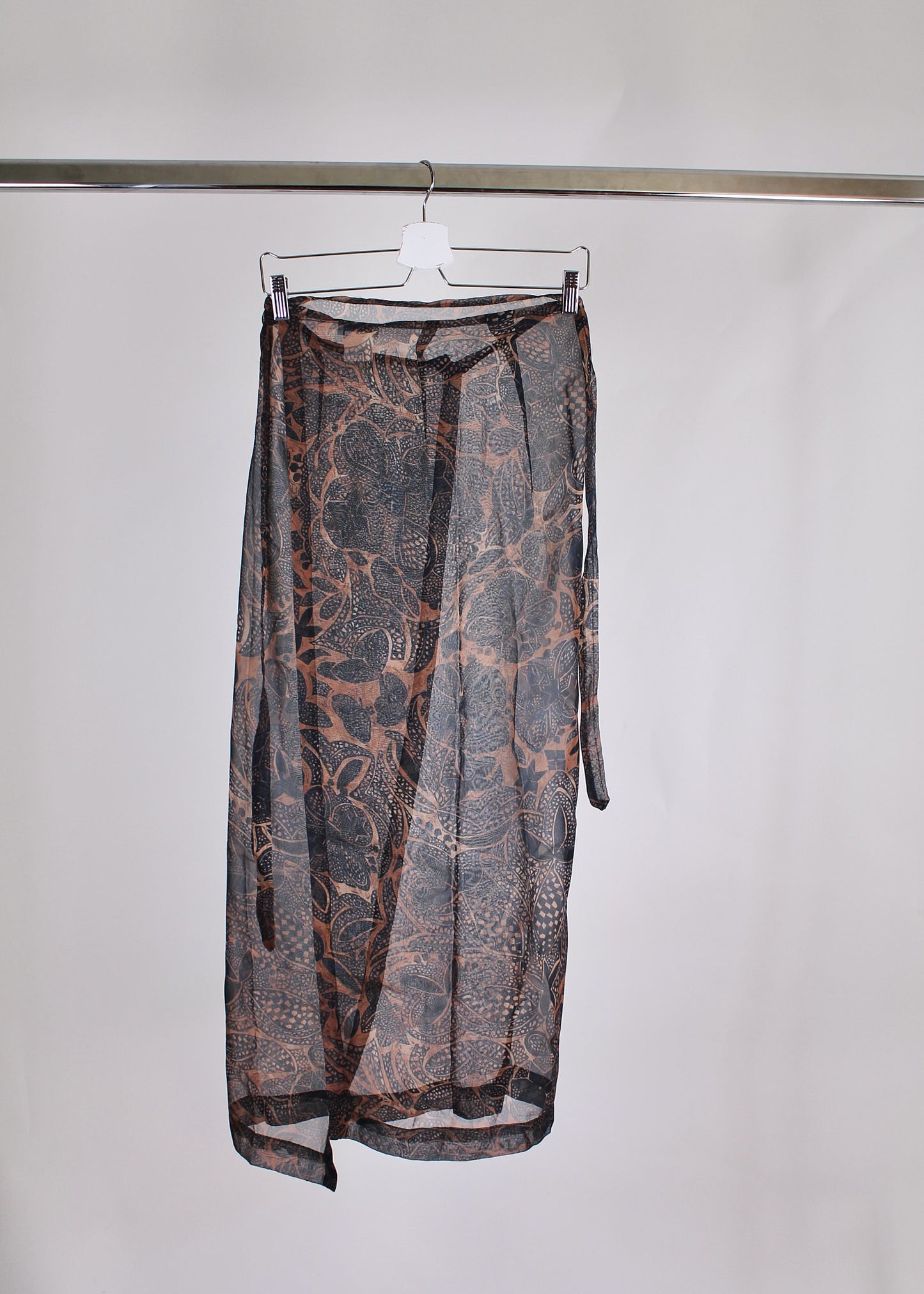 Dries Van Noten Silk Wrap Shirt and Skirt Set (SS1997)