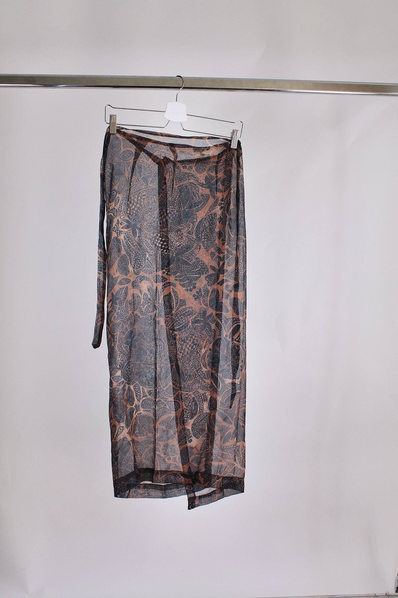 Dries Van Noten Silk Wrap Shirt and Skirt Set (SS1997)