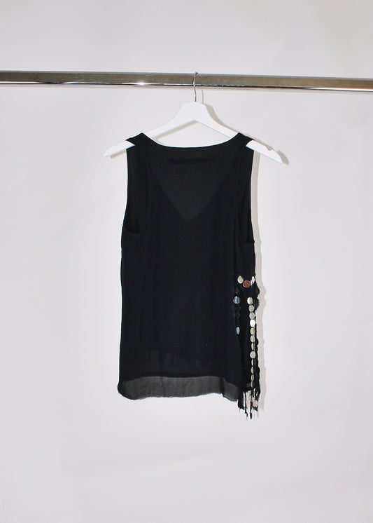 Dirk Bikkembergs Silk Sequins Top