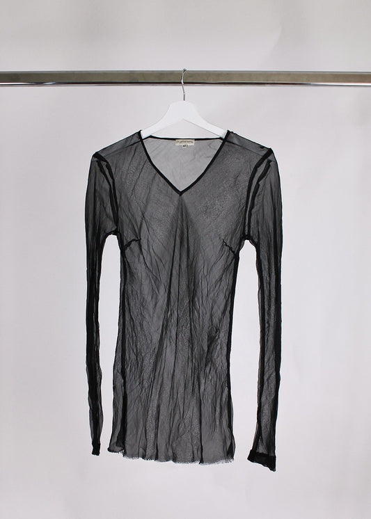 Dries Van Noten Silk Transparent Top