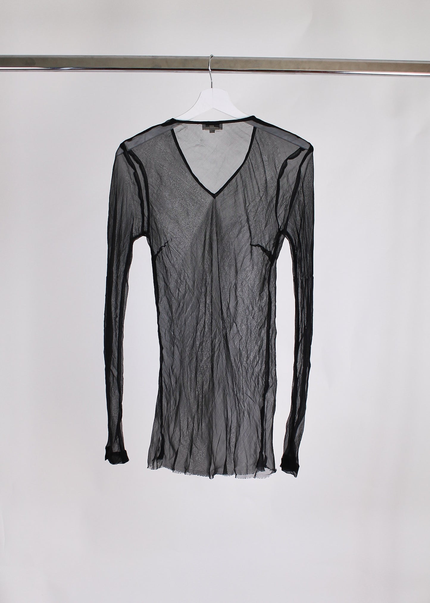 Dries Van Noten Silk Transparent Top
