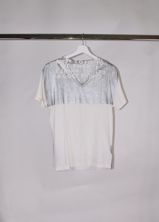 Maison Martin Margiela Aids Silver T-shirt