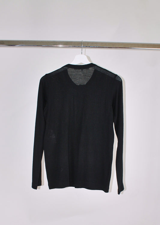 Comme des Garçons Comme des Garçons Black Embellished Cardigan