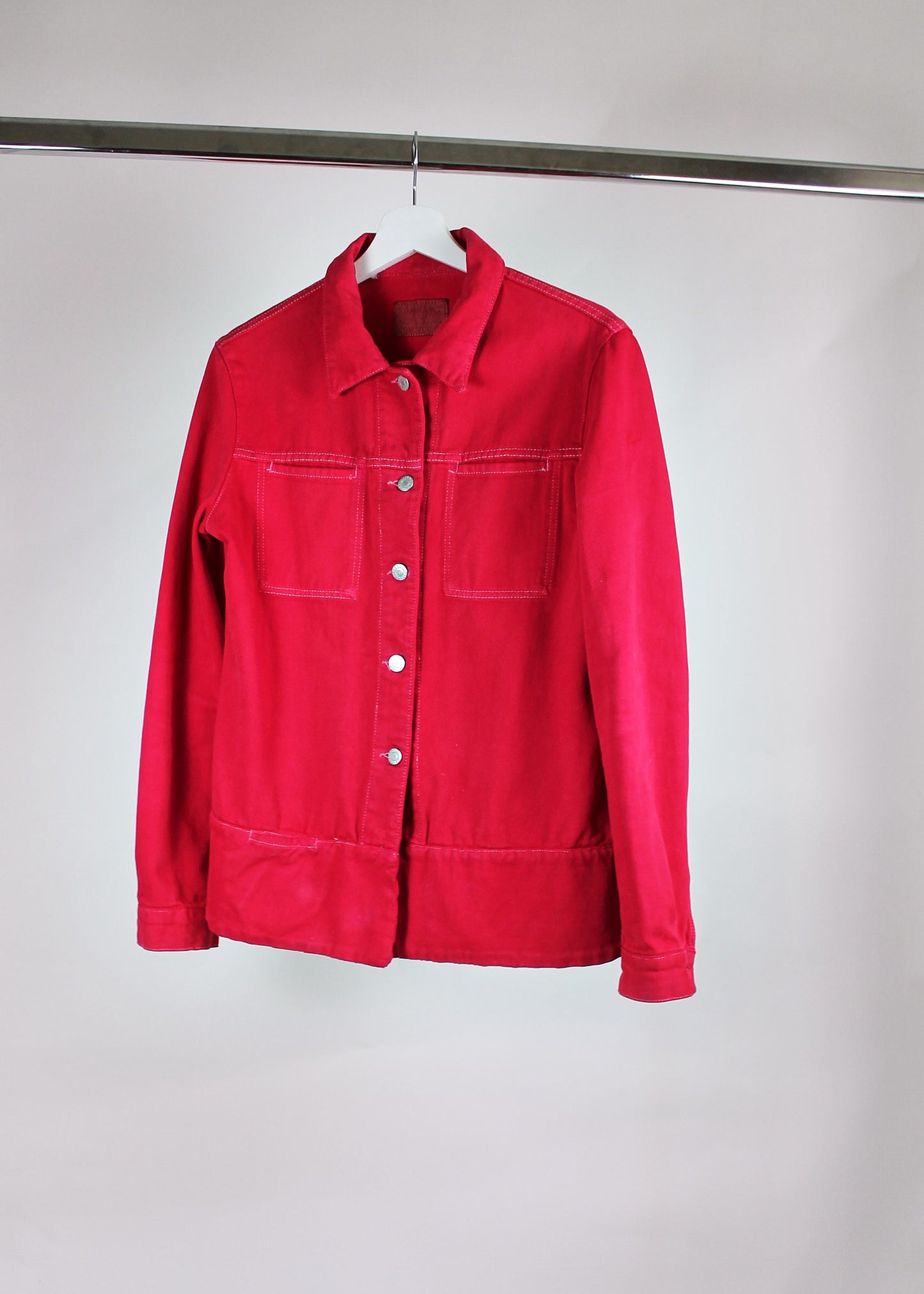 Helmut Lang Red Denim Jacket (1998)