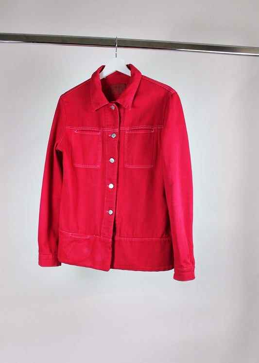 Helmut Lang Red Denim Jacket (1998)