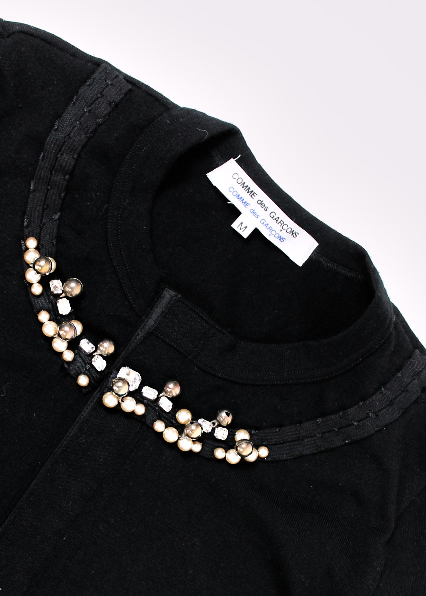 Comme des Garçons Comme des Garçons Black Embellished Cardigan