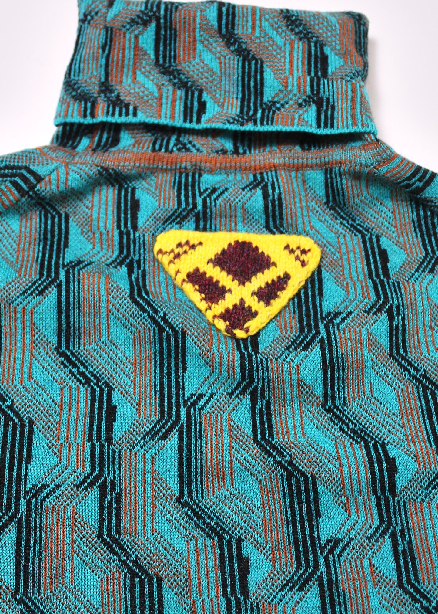 Prada Blue Jacquard Turtleneck (FW21)