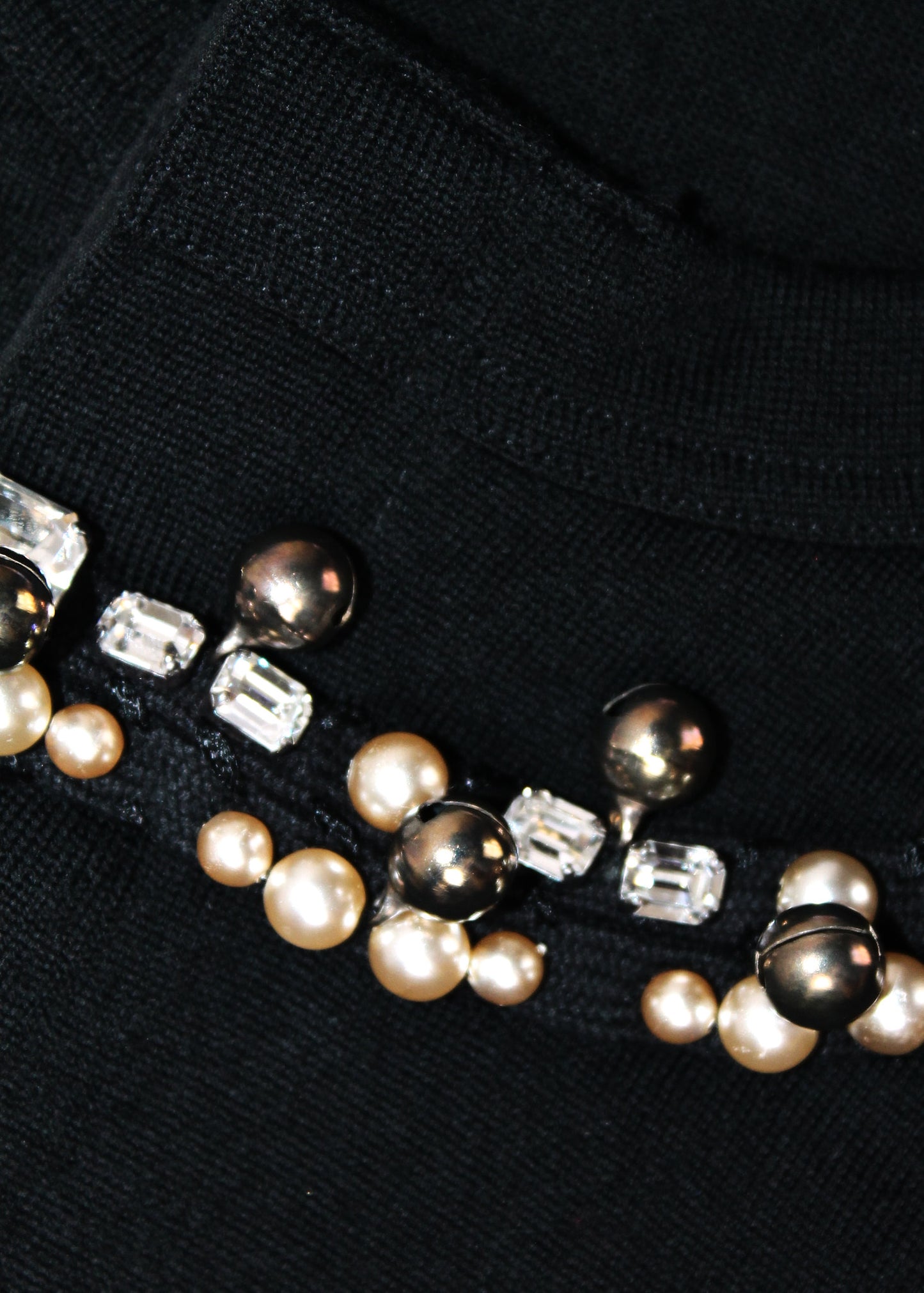 Comme des Garçons Comme des Garçons Black Embellished Cardigan