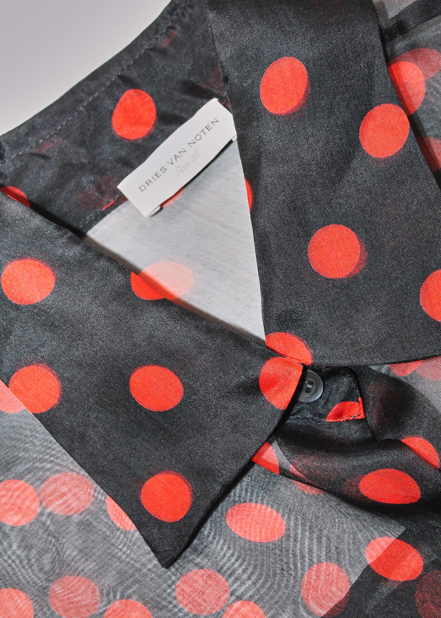 Dries Van Noten Red Polka Dots Shirt