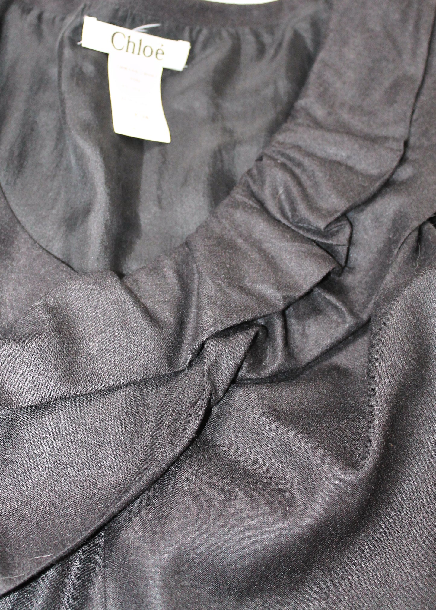 Chloé Wool Gathered Short Dress