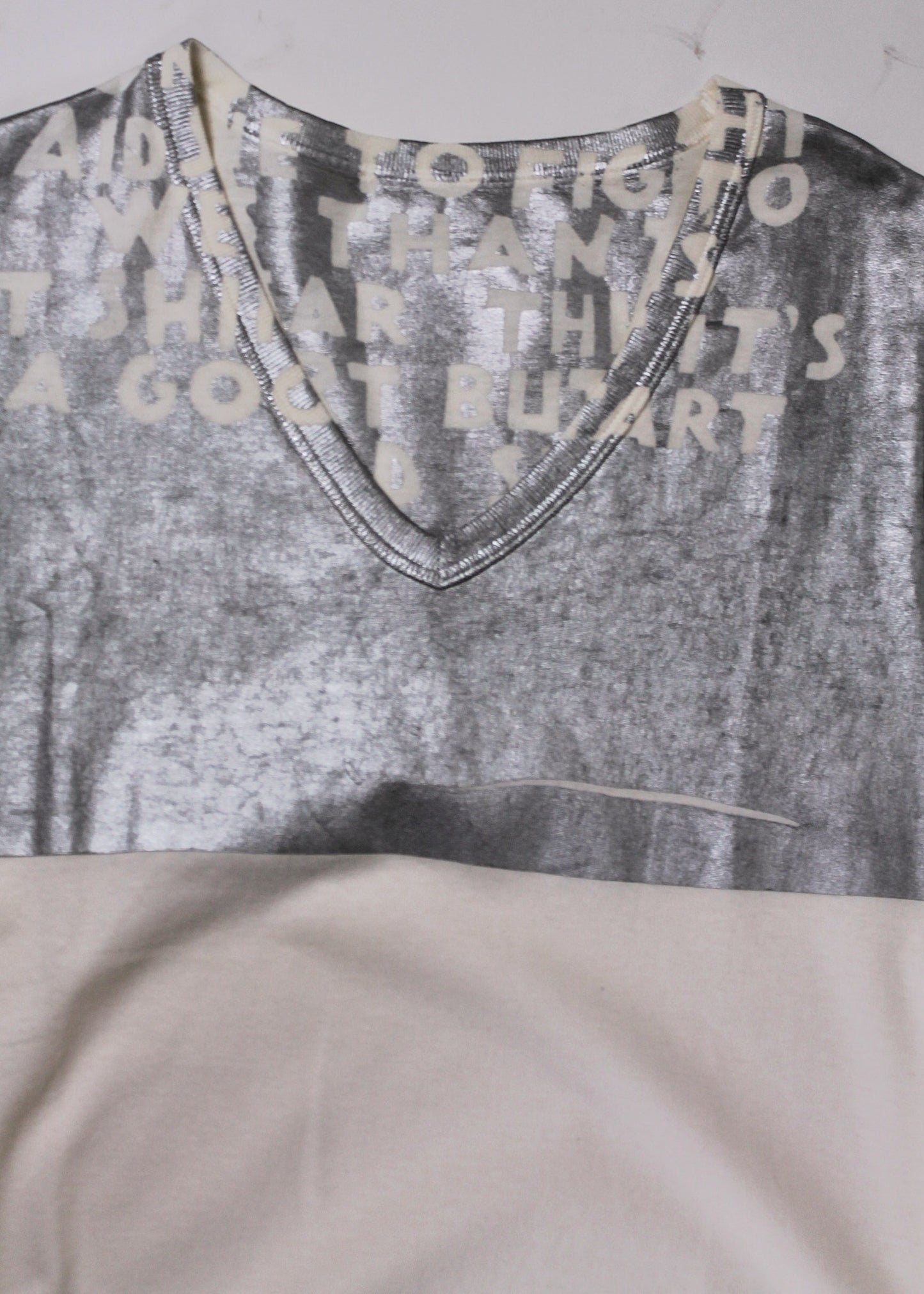 Maison Martin Margiela Aids Silver T-shirt