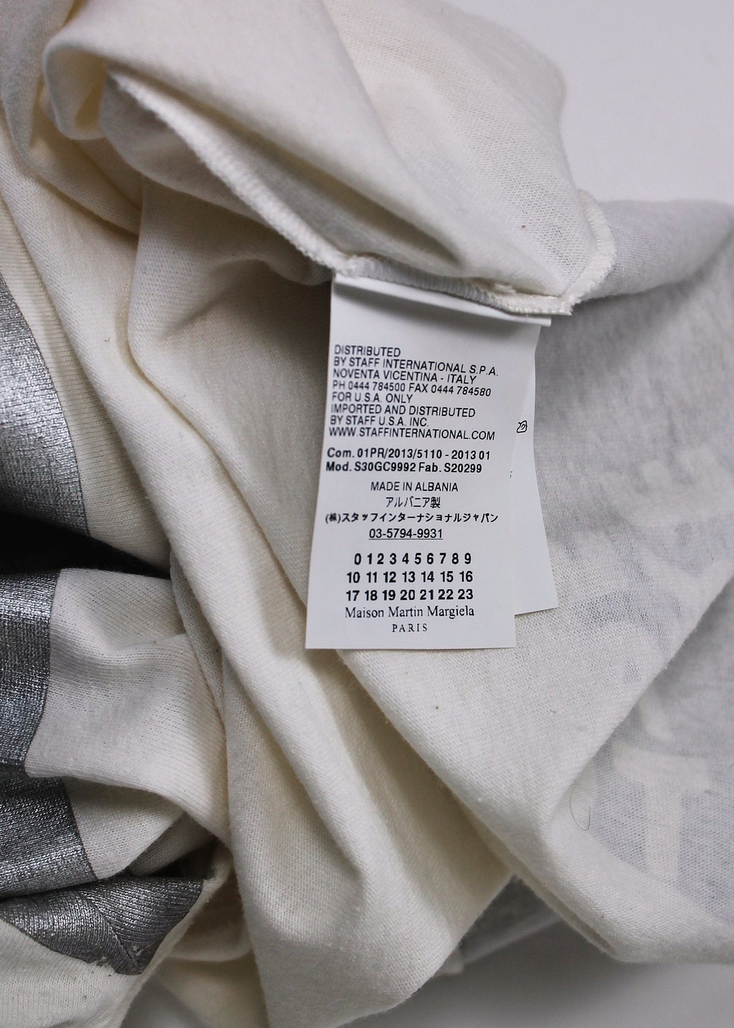 Maison Martin Margiela Aids Silver T-shirt