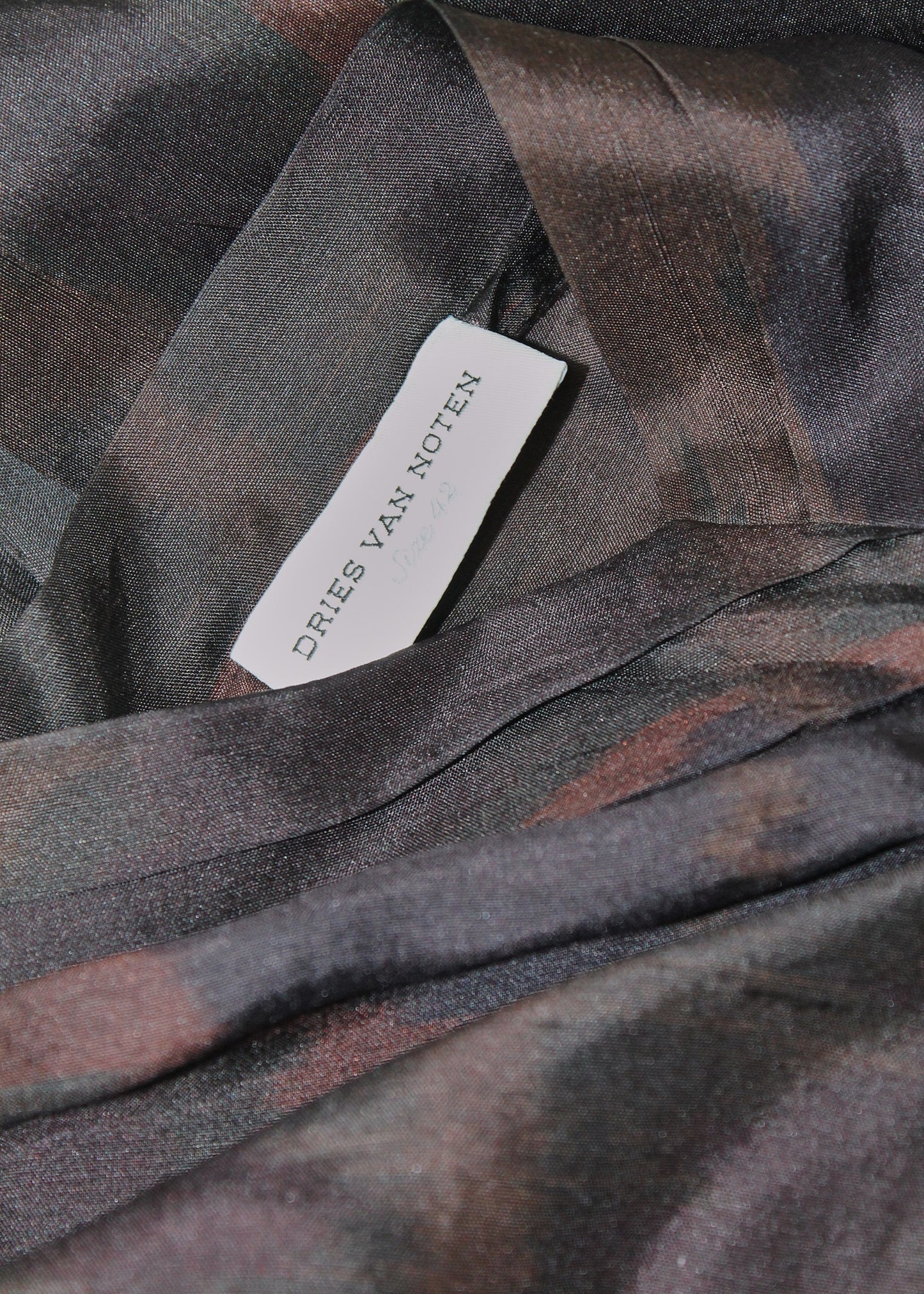 Dries Van Noten Brown Open Back Top