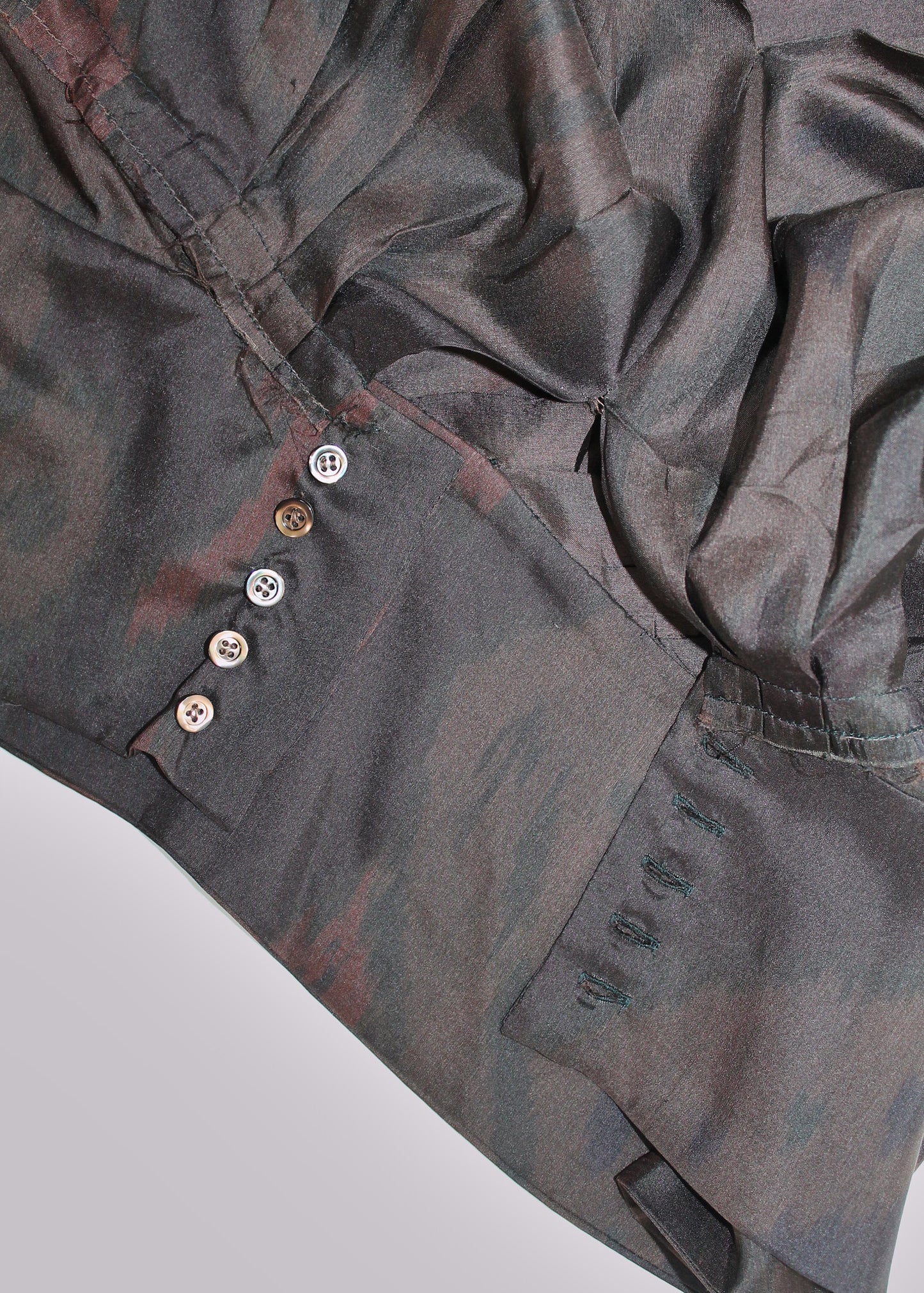 Dries Van Noten Brown Open Back Top