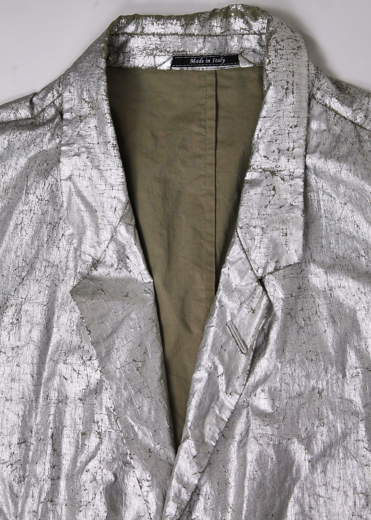 Maison Martin Margiela Silver Coated Blazer