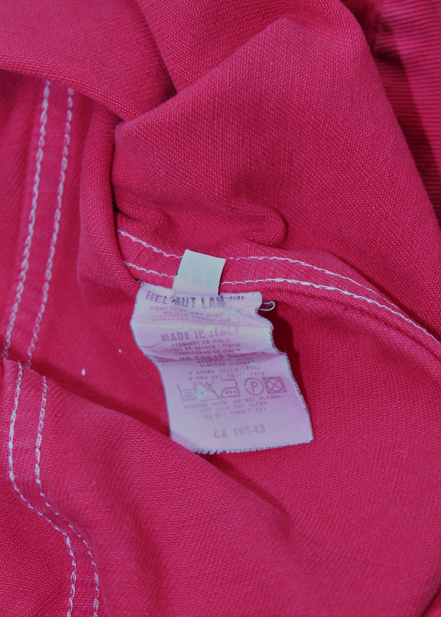Helmut Lang Red Denim Jacket (1998)