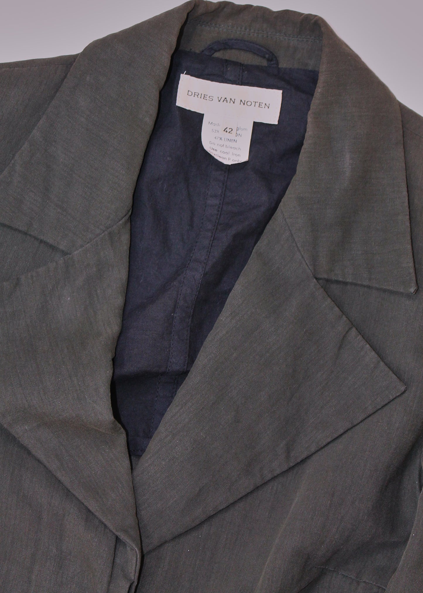 Dries Van Noten Khaki Blazer