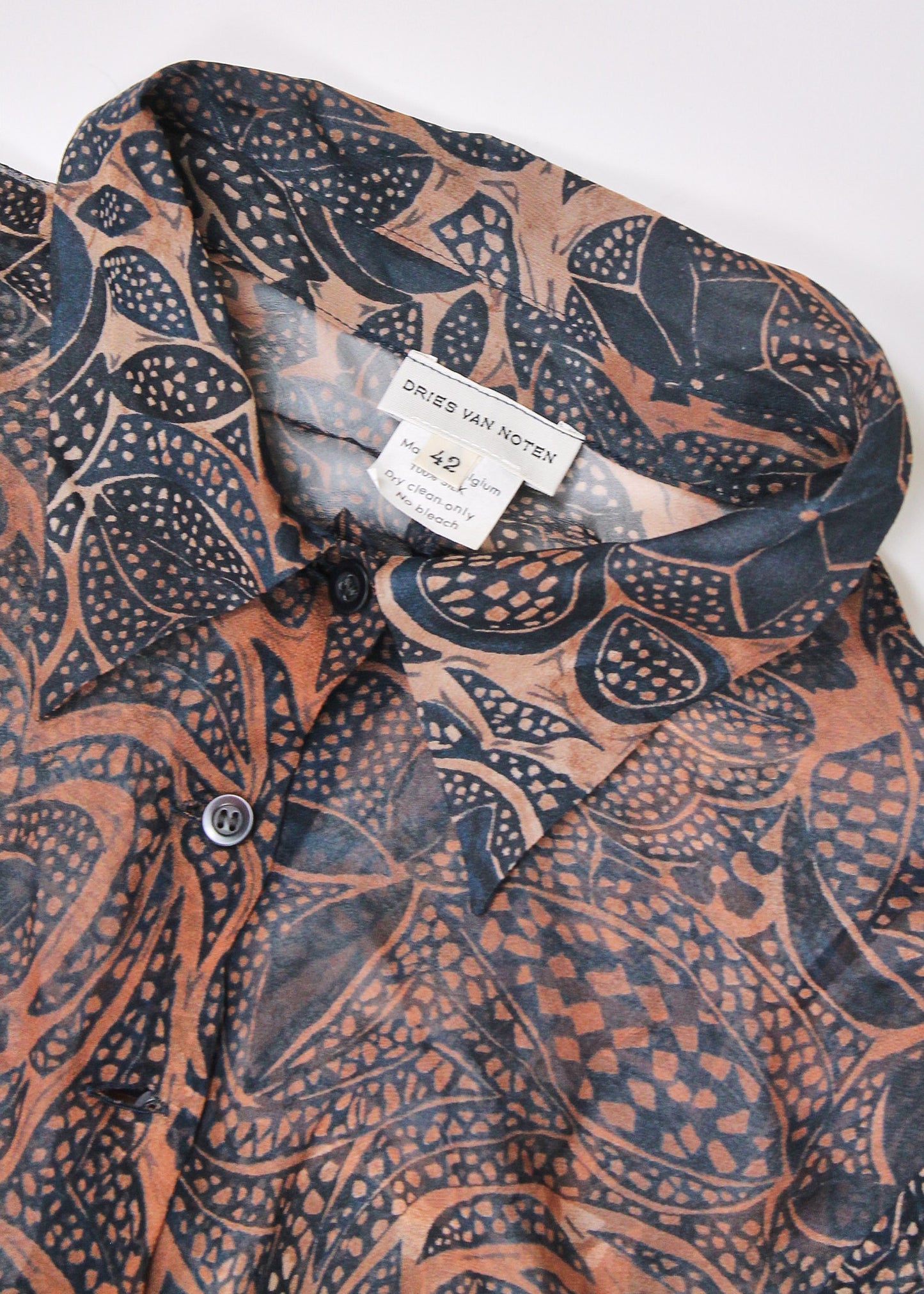 Dries Van Noten Silk Wrap Shirt and Skirt Set (SS1997)