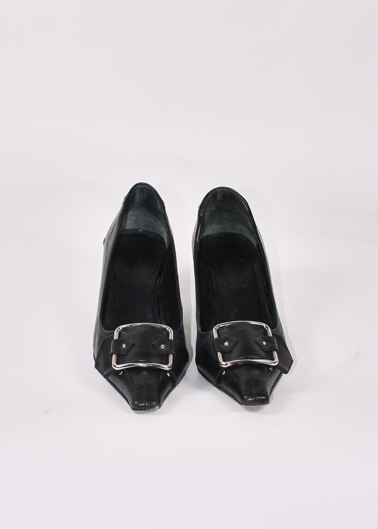 Prada Black Kitten Heels Shoes