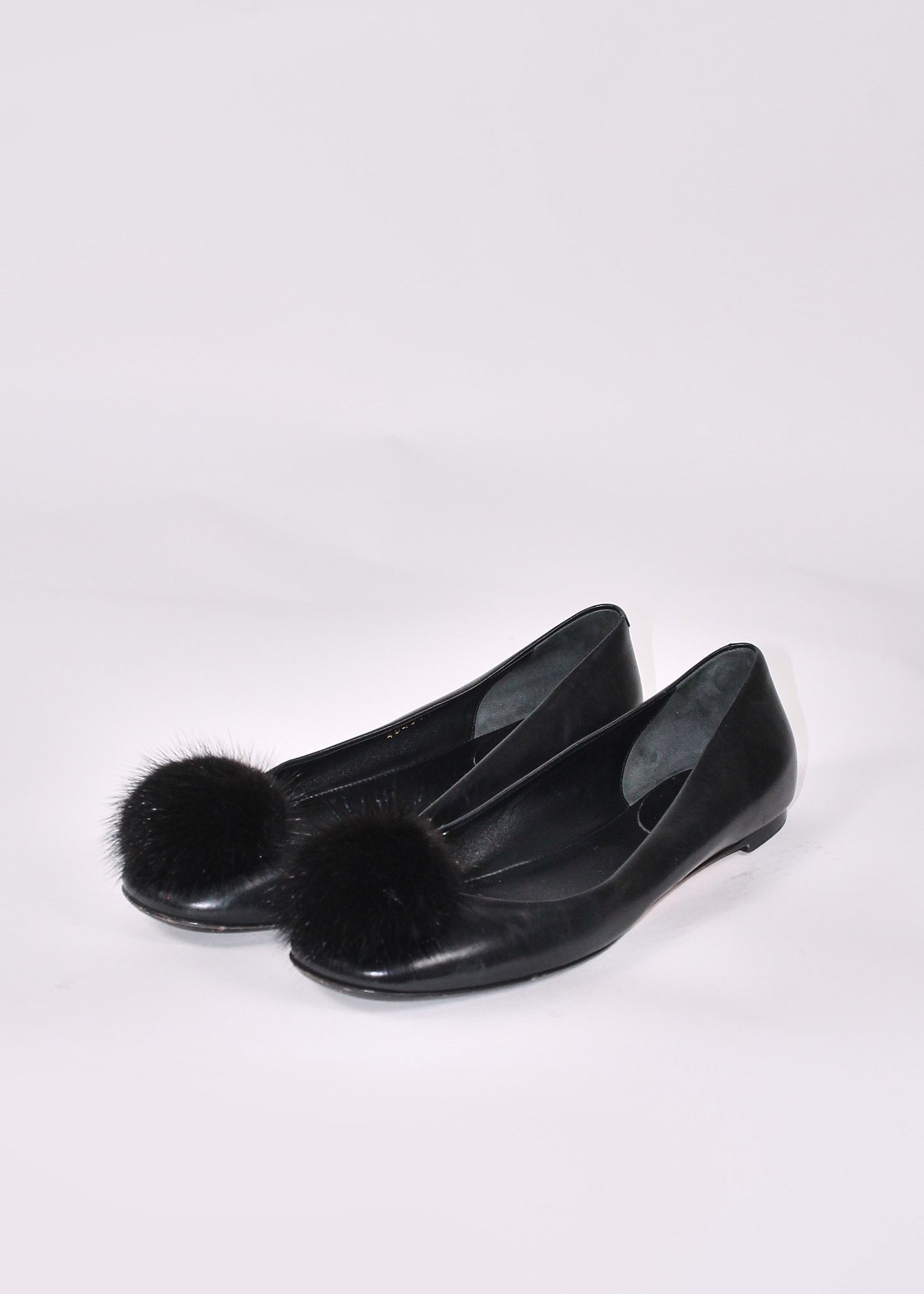 Gucci Pompom Ballerinas