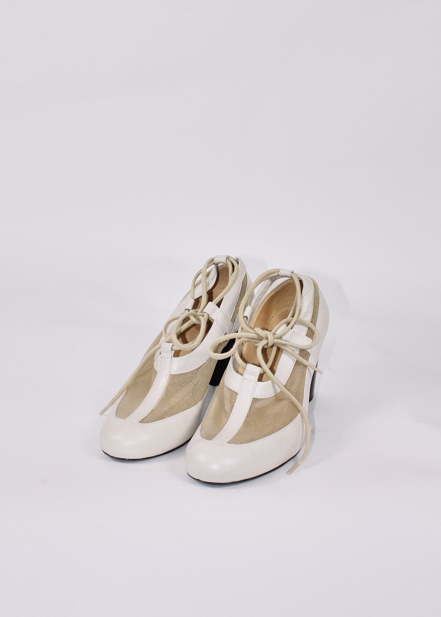 Lemaire Mesh and Leather Pumps