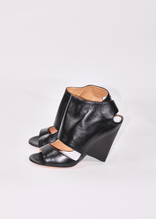 Maison Martin Margiela black wedge sandals