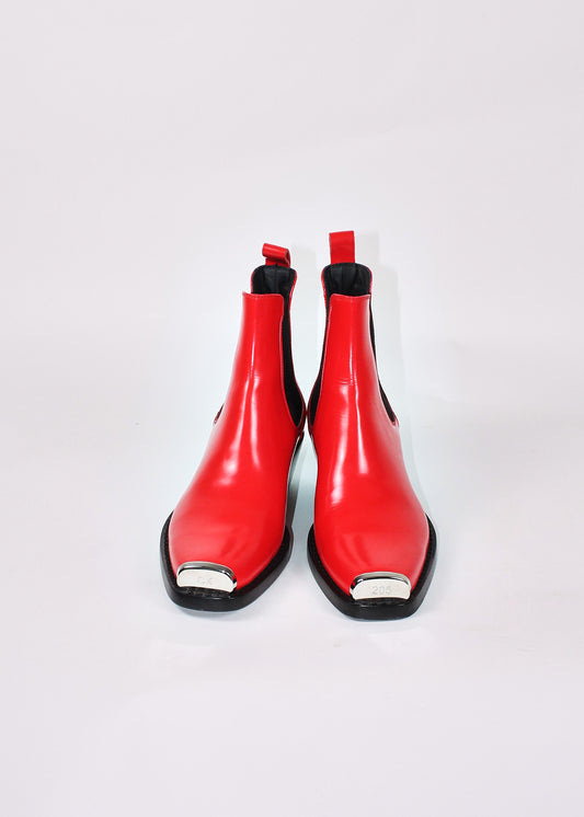 Calvin Klein 205W39NYC Red Western Boots