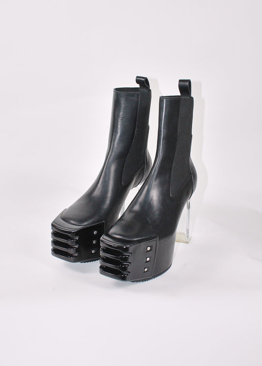 Rick Owens Hollywood Grilled Kiss Ankle Boots