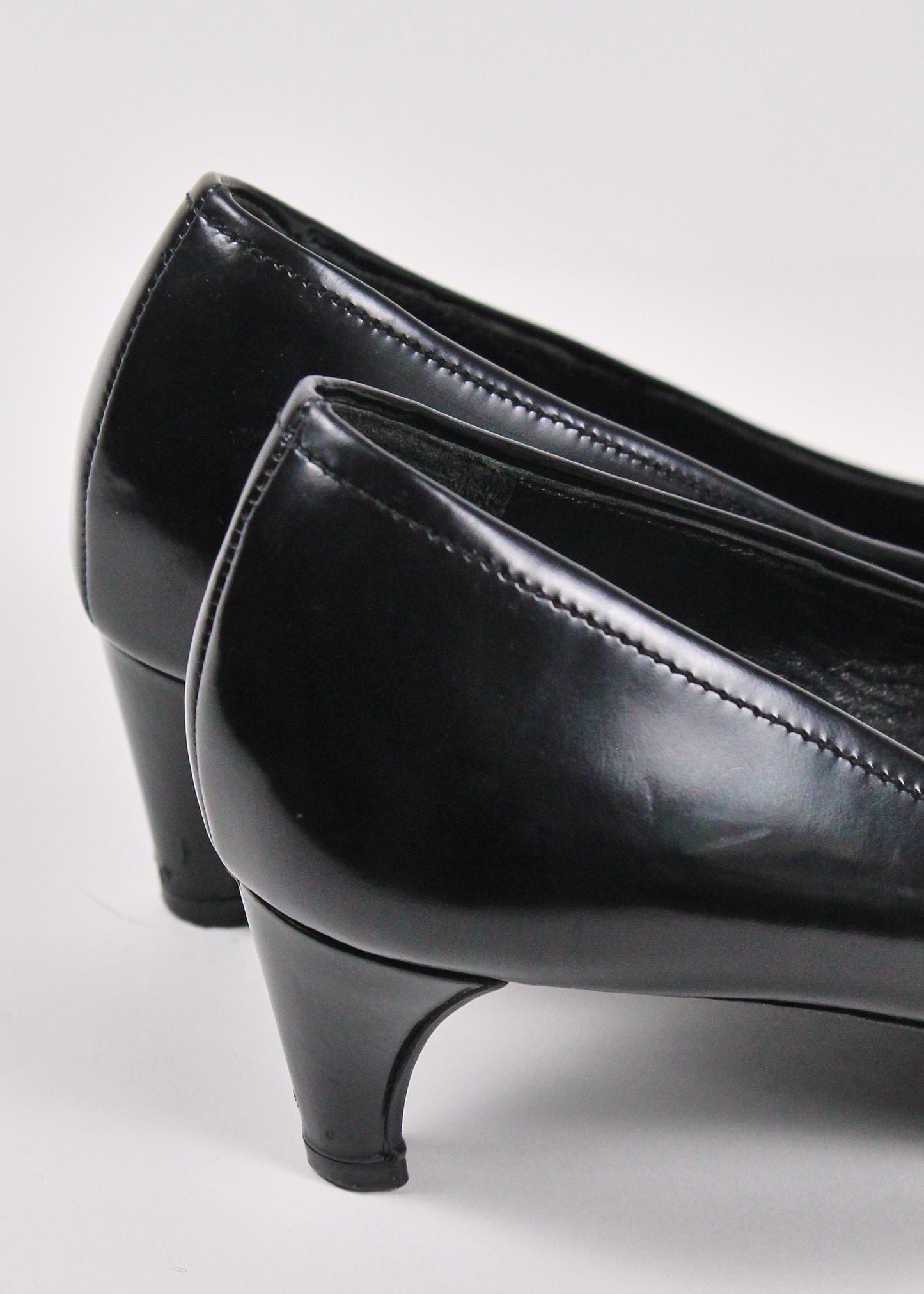 Prada Black Bow Kitten Heels Shoes