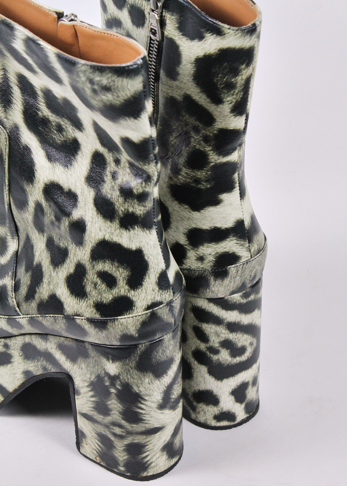 Dries Van Noten Leopard Platform Boots