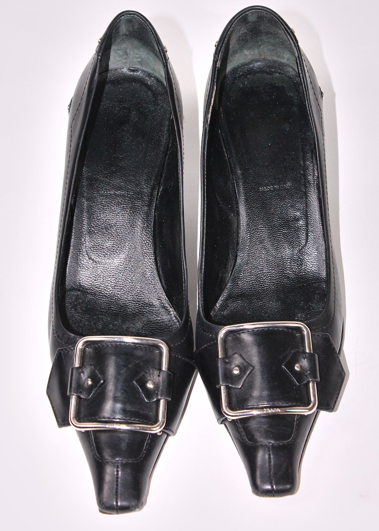 Prada Black Kitten Heels Shoes