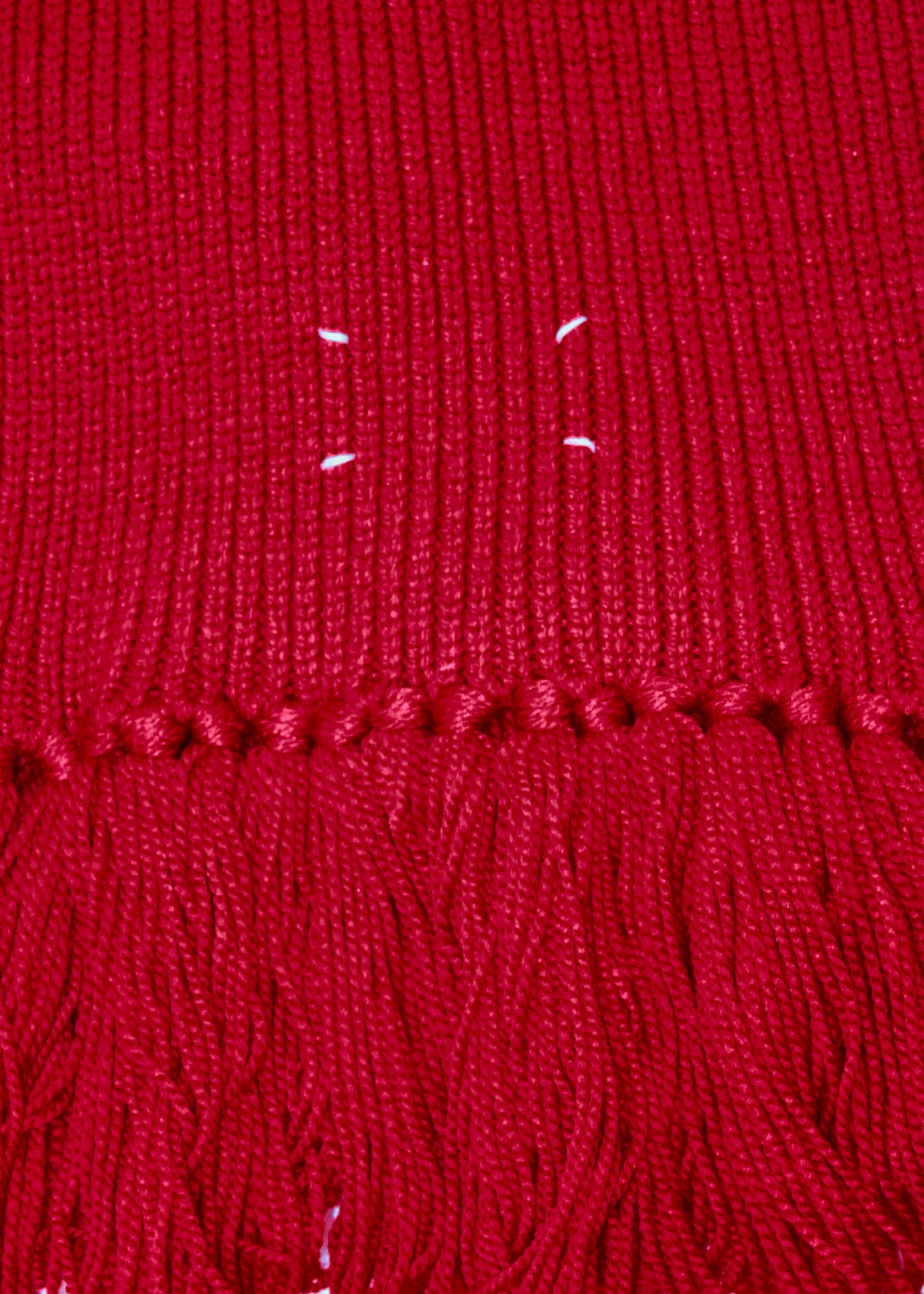 Maison Martin Margiela Red Knitted Scarf (FW2005)