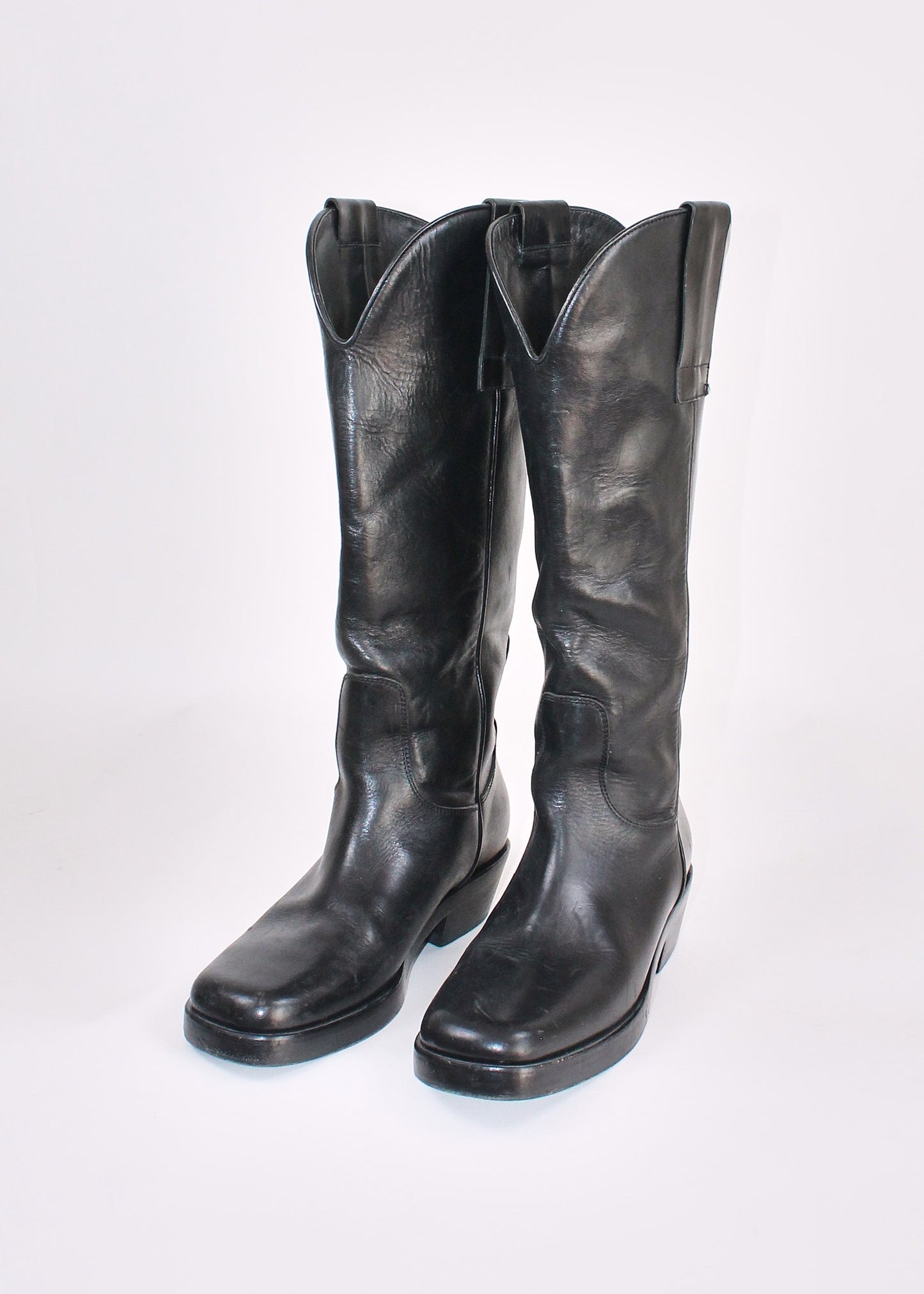 Raf Simons Knee High Western Boots