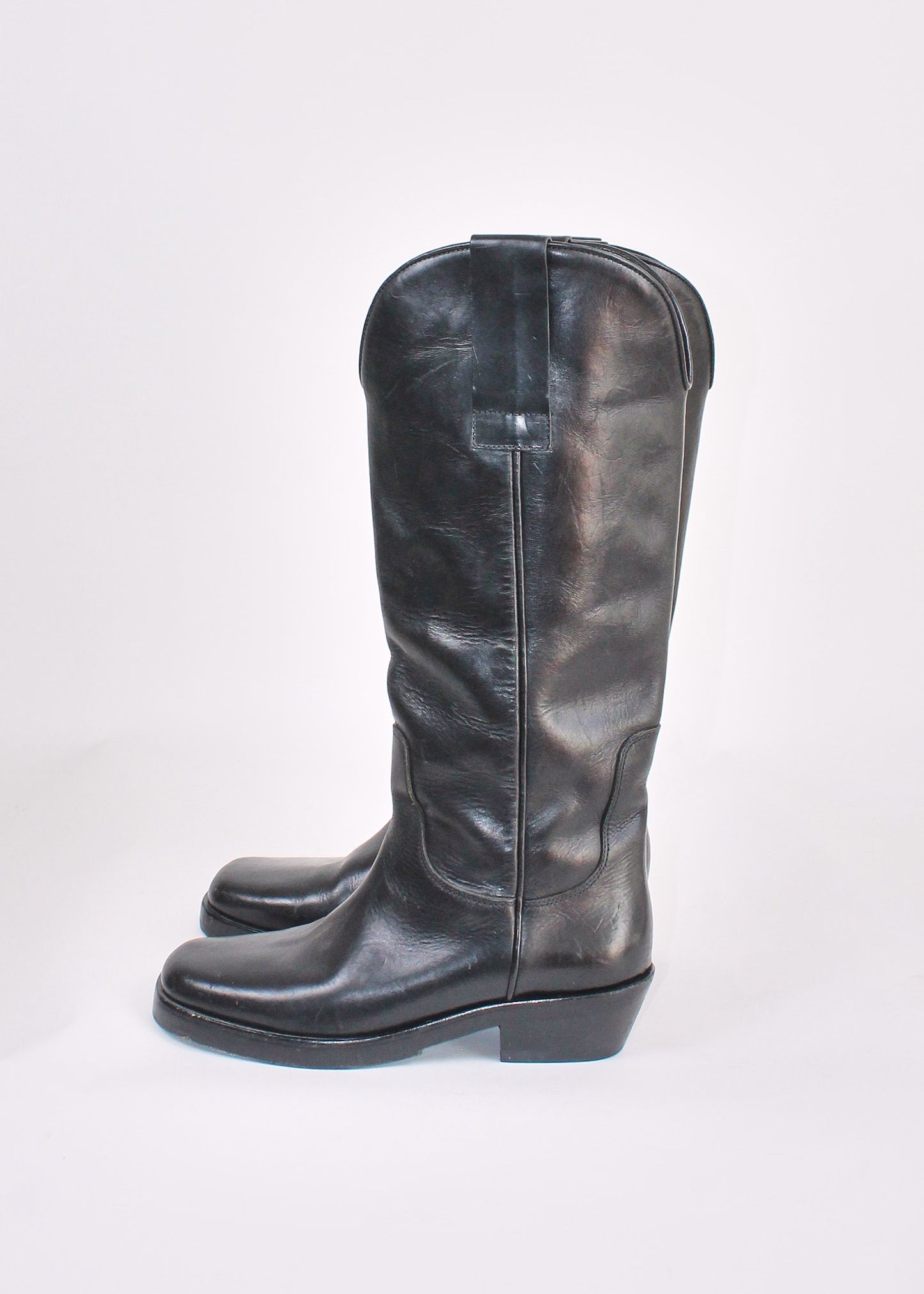 Raf Simons Knee High Western Boots