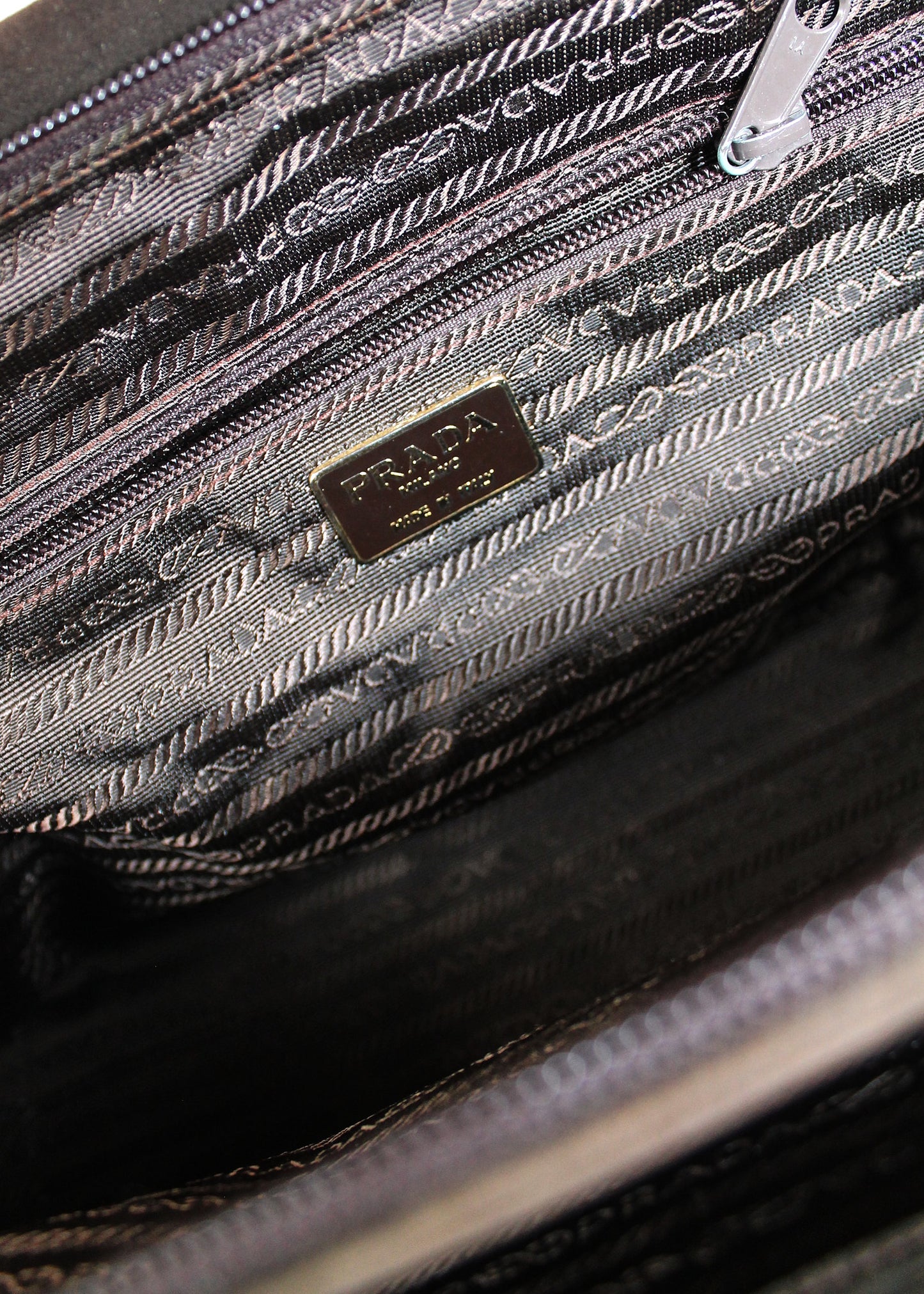 Prada Suede Handbag with Croc-Embossed Handle