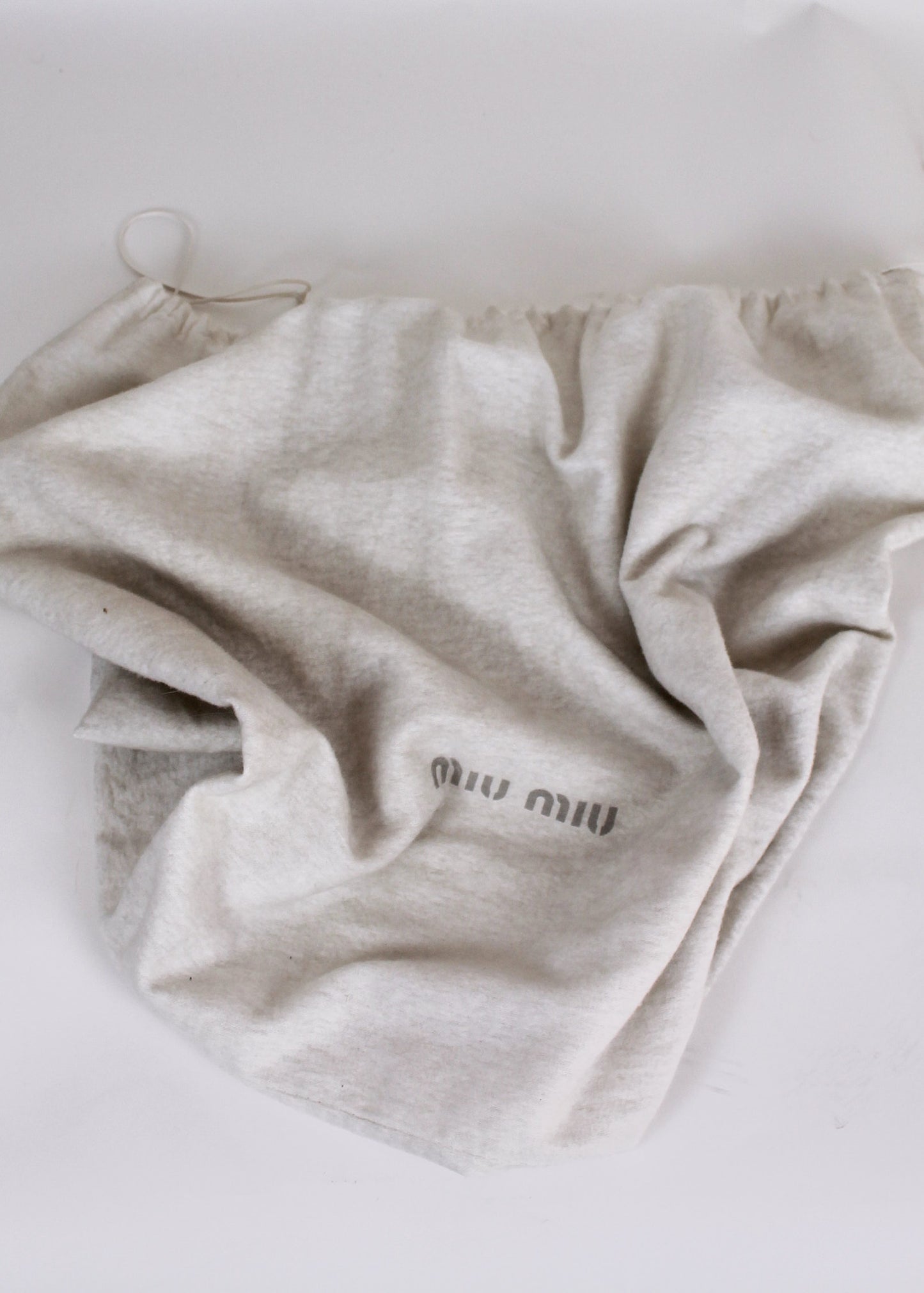 Miu Miu Beige Suede Hobo Bag