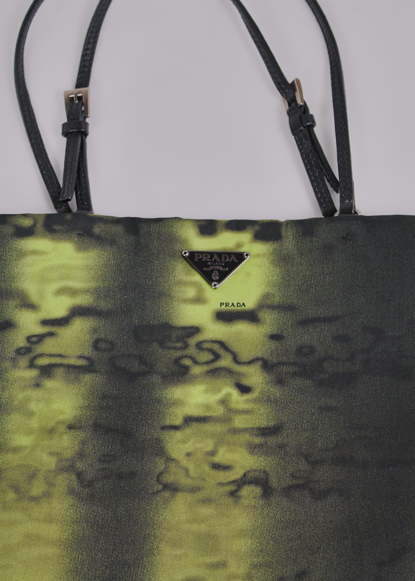 Prada Green Printed Nylon Bag (FW2004)