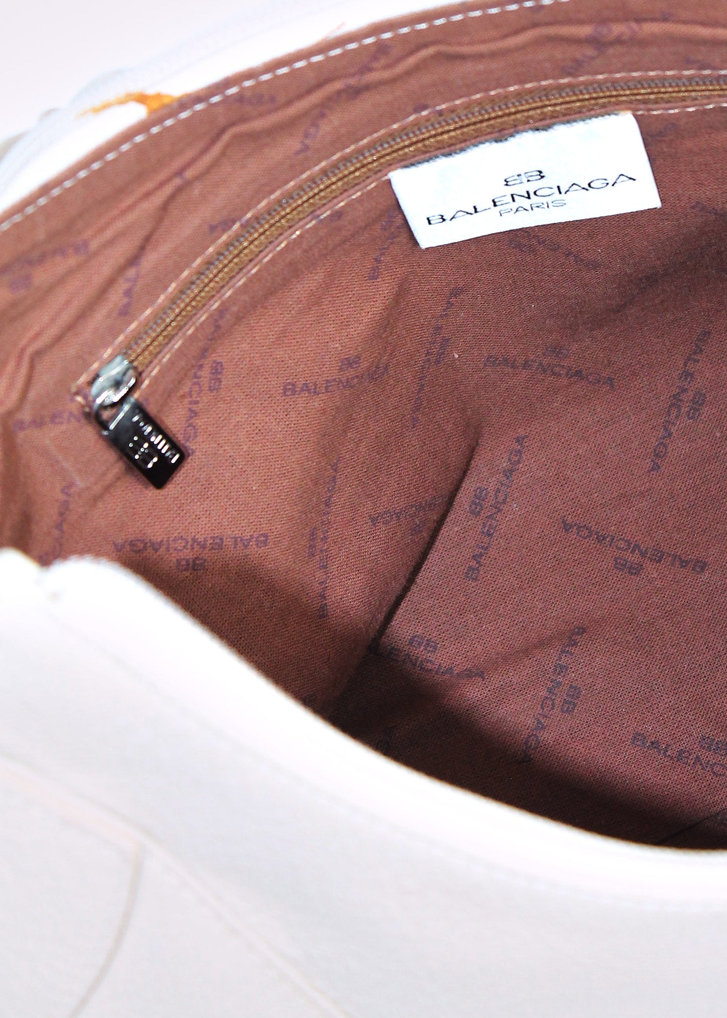 Balenciaga White Shoulder Bag