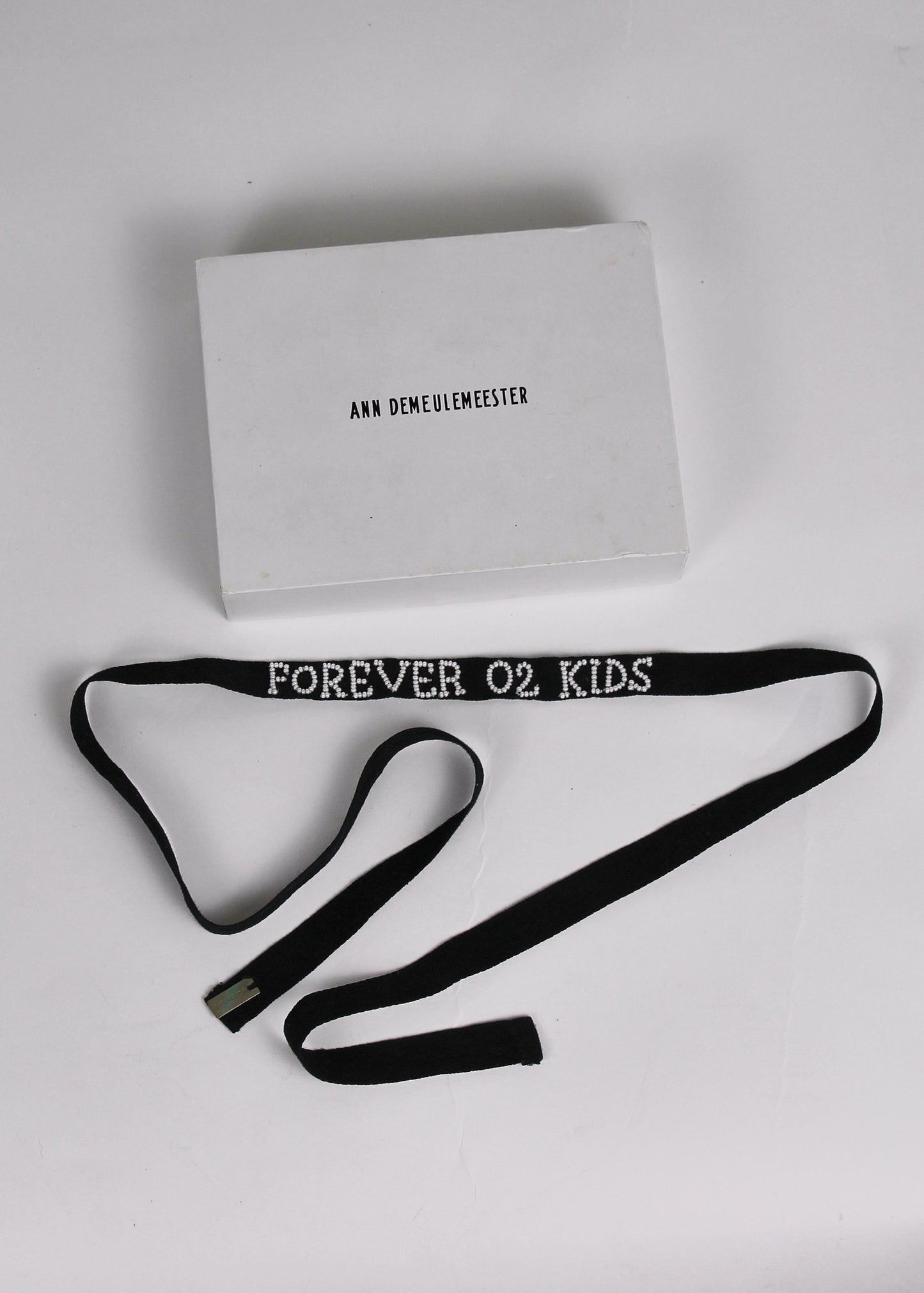 Ann Demeulemeester 'FOREVER 02 KIDS' Beaded Ribbon Necklace