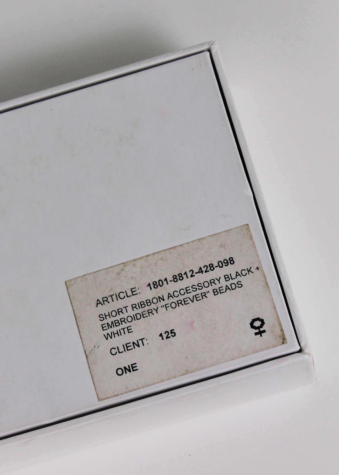 Ann Demeulemeester 'FOREVER 02 KIDS' Beaded Ribbon Necklace