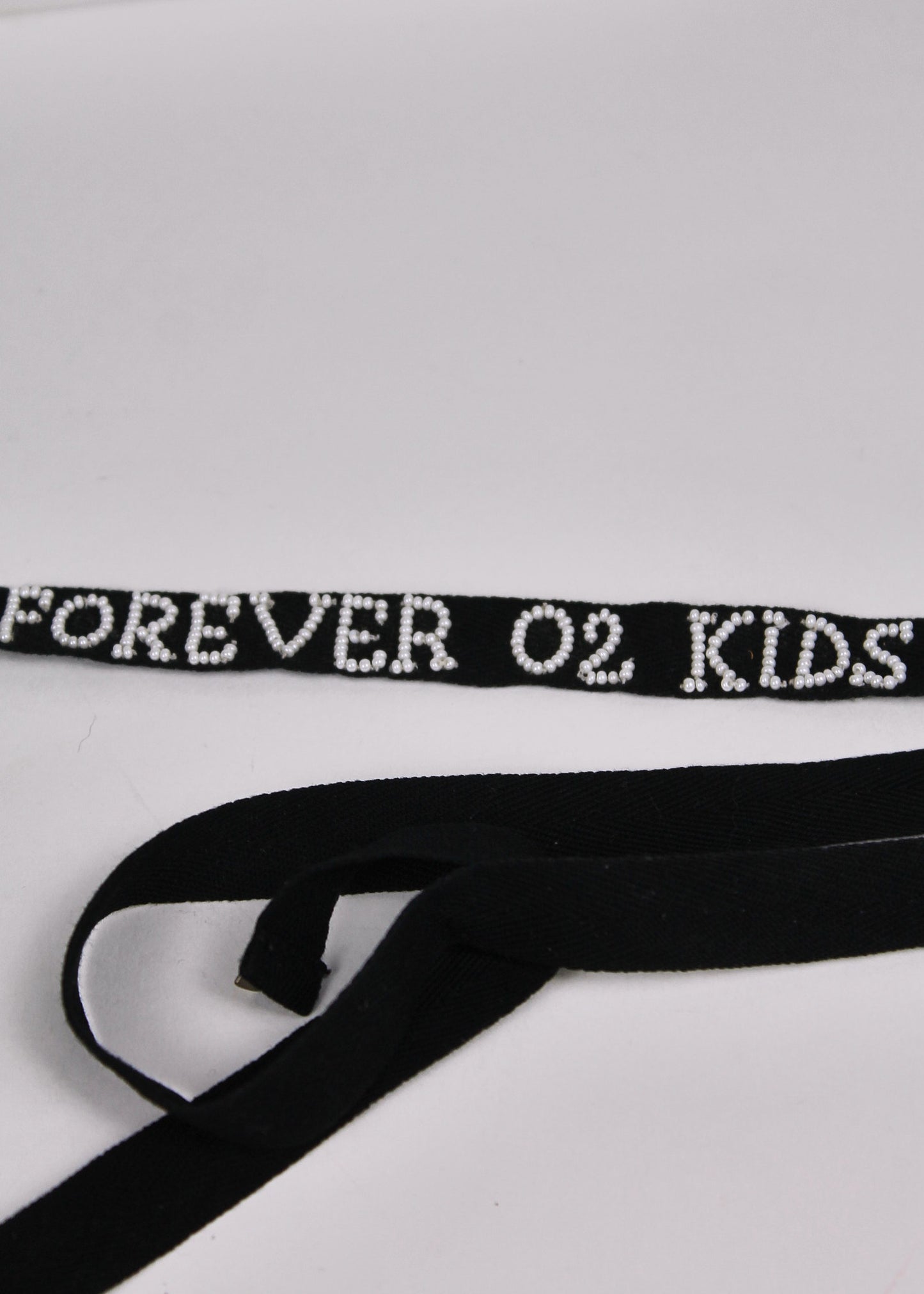 Ann Demeulemeester 'FOREVER 02 KIDS' Beaded Ribbon Necklace