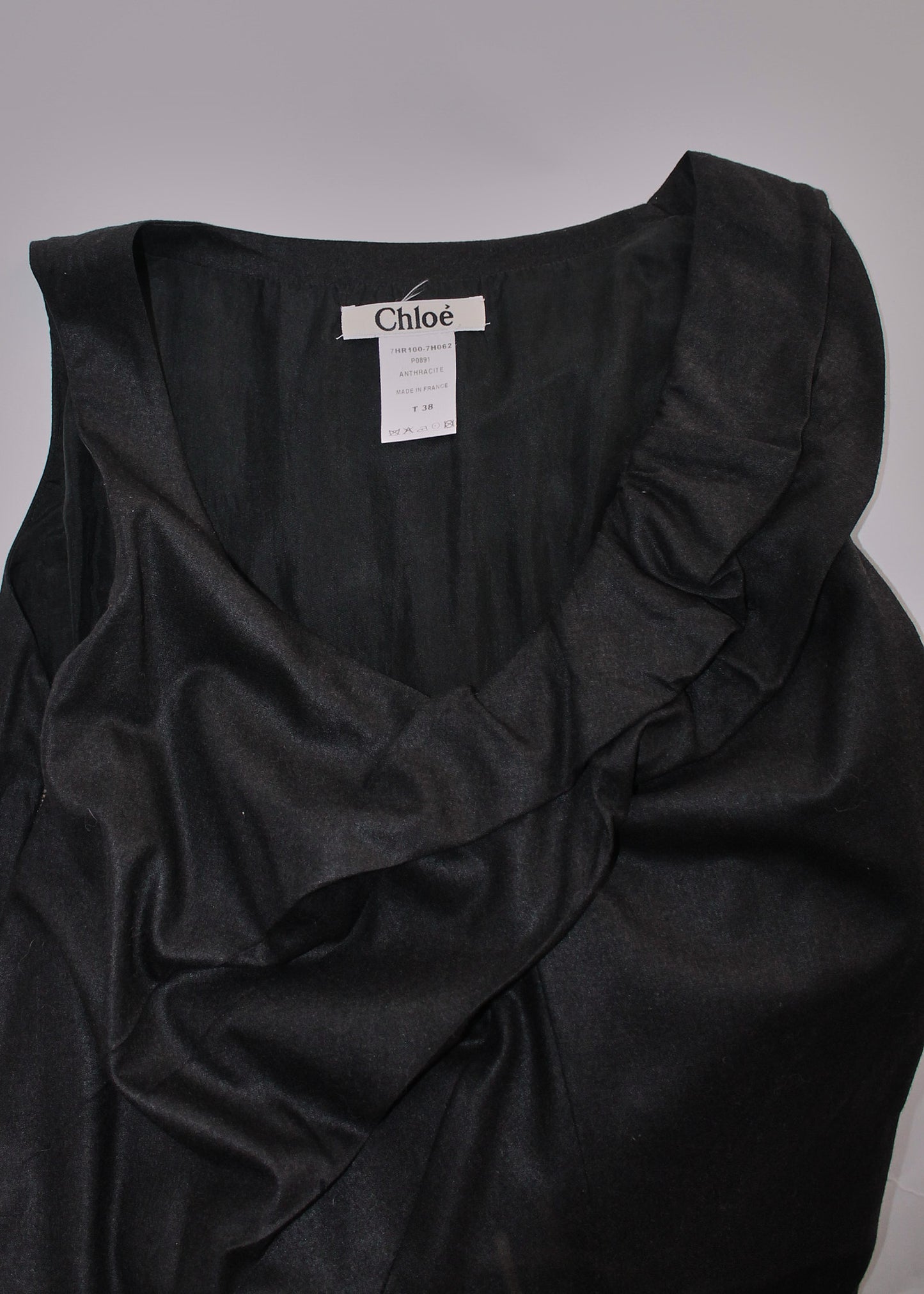 Chloé Wool Gathered Short Dress