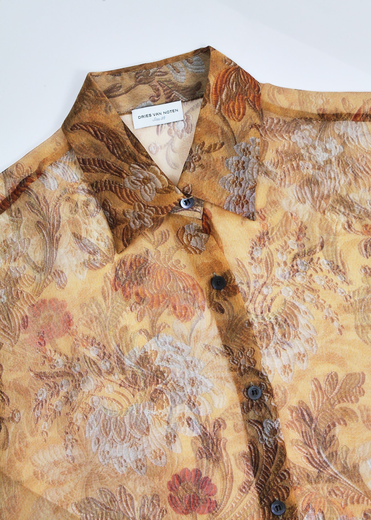 Dries Van Noten Silk Organza Shirt
