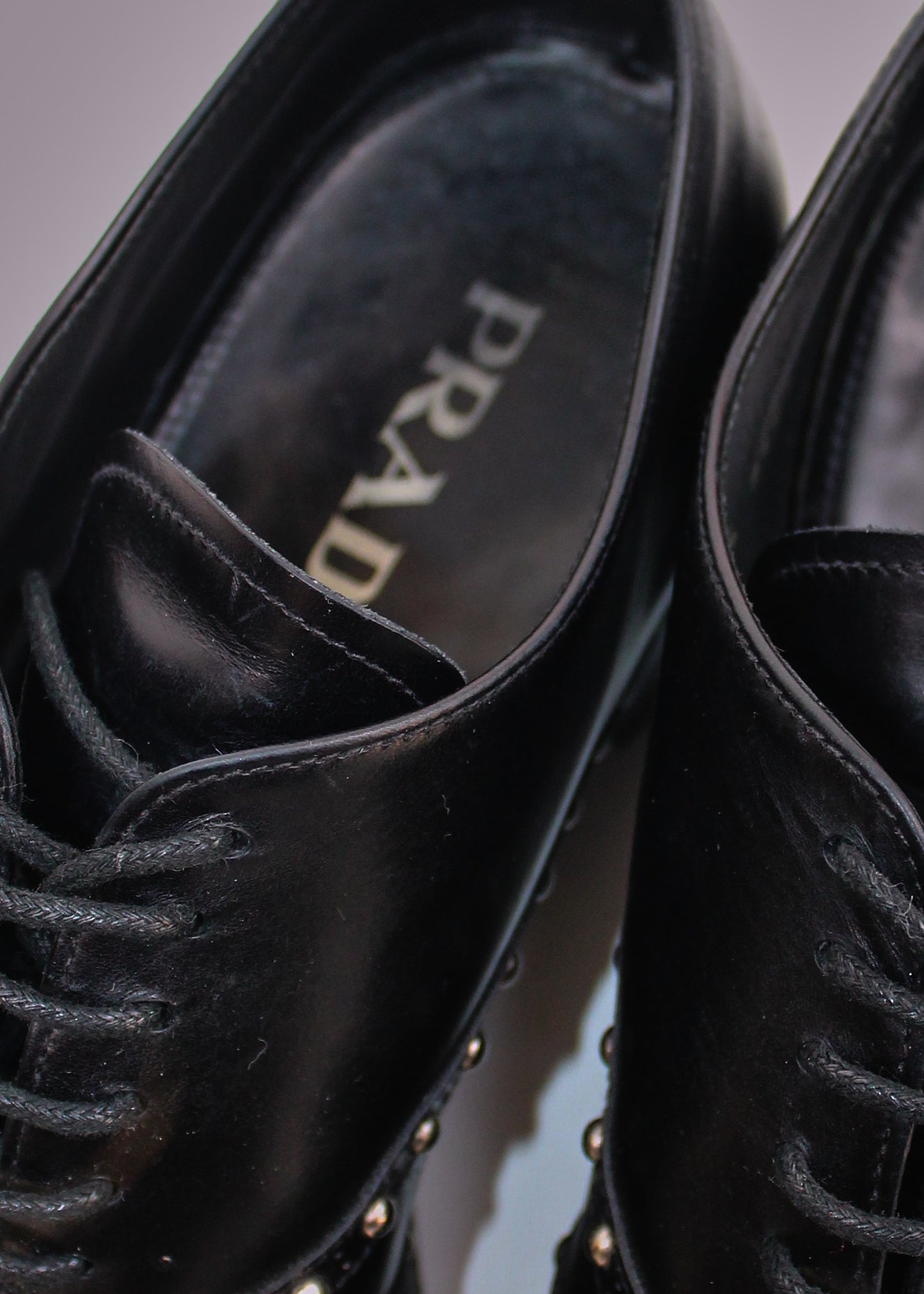 Prada Studded Oxford Shoes (FW 2012)