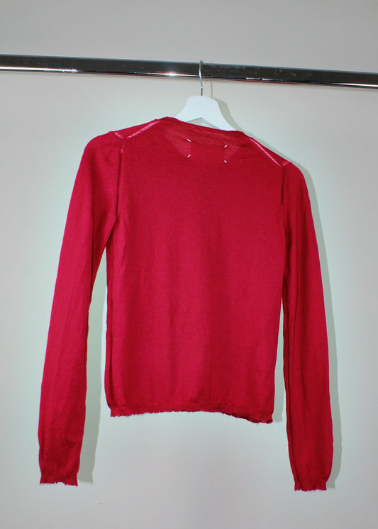 Maison Martin Margiela Red Knitted Jumper