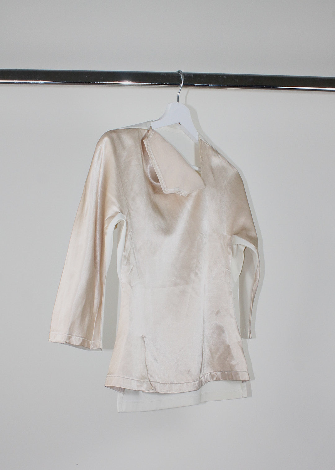 Comme des Garçons Comme des Garçons Ivory Satin/Cotton Top