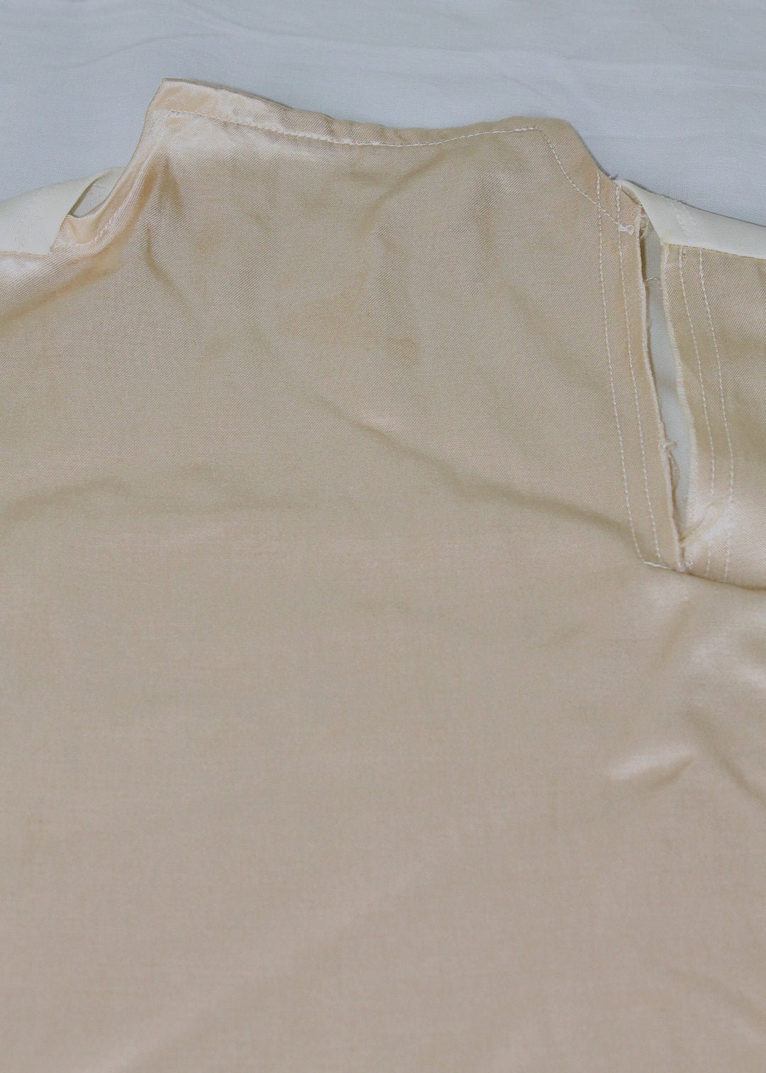 Comme des Garçons Comme des Garçons Ivory Satin/Cotton Top