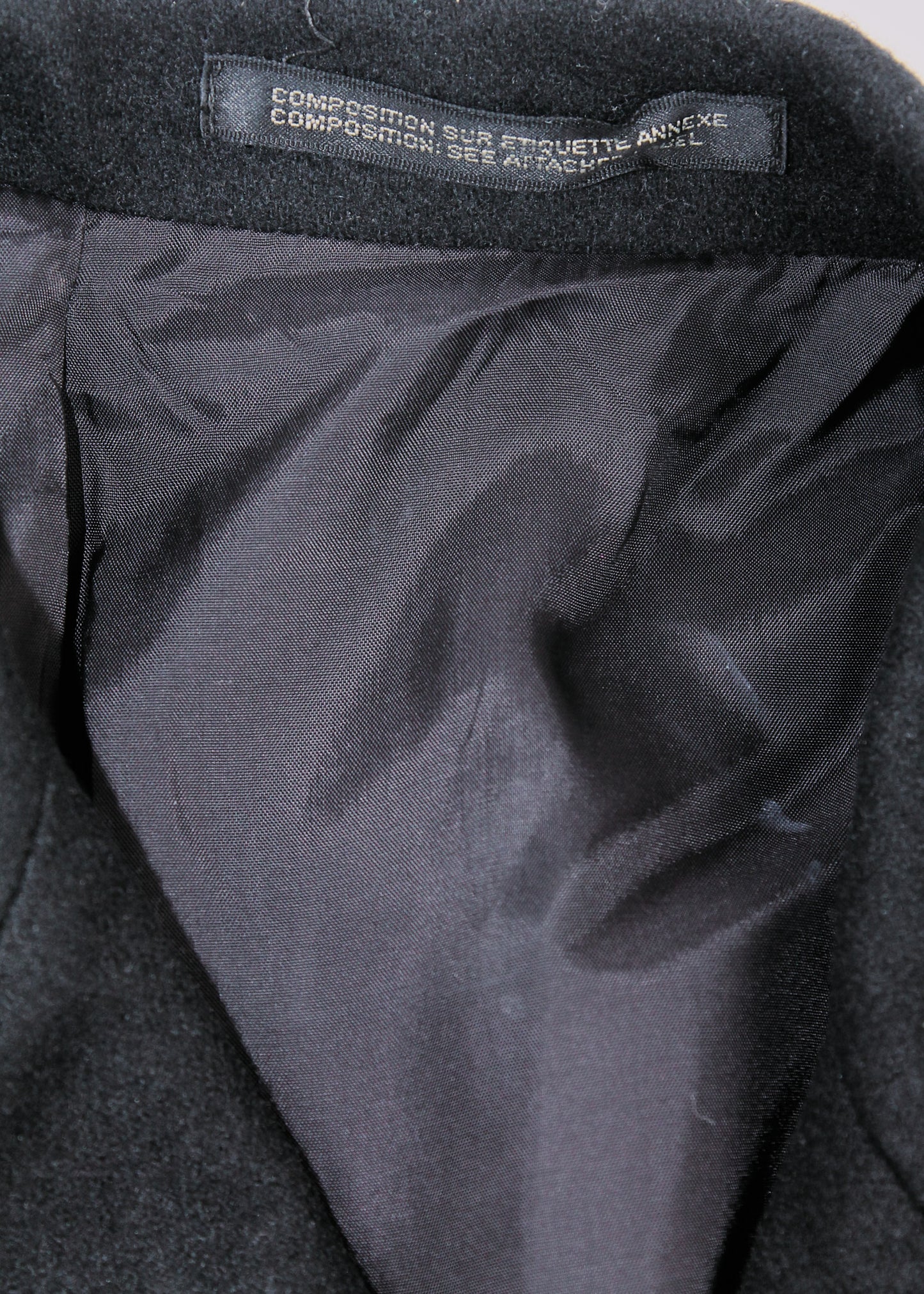 Yohji Yamamoto Wool Asymmetrical Back Seam Blazer