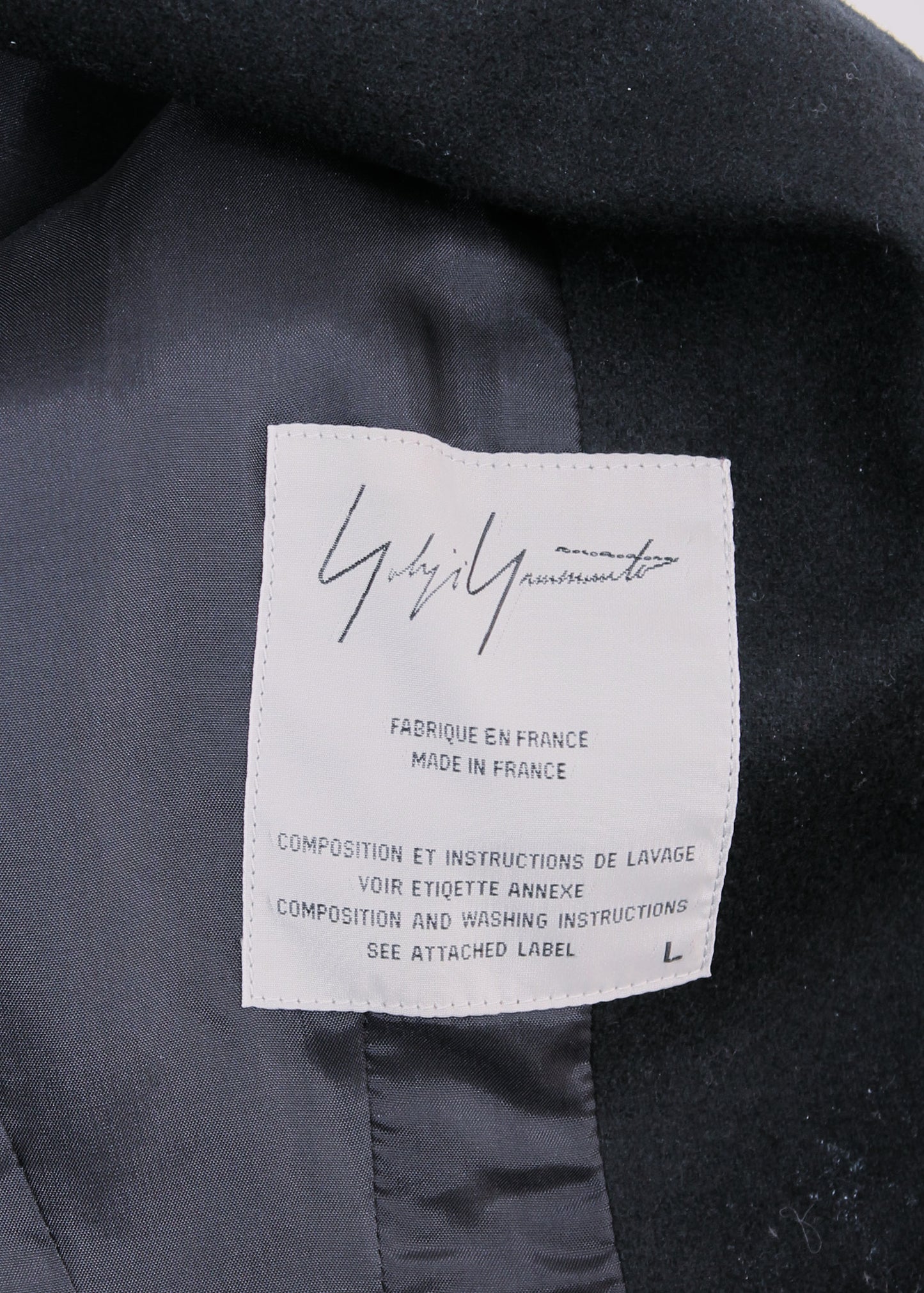 Yohji Yamamoto Wool Asymmetrical Back Seam Blazer