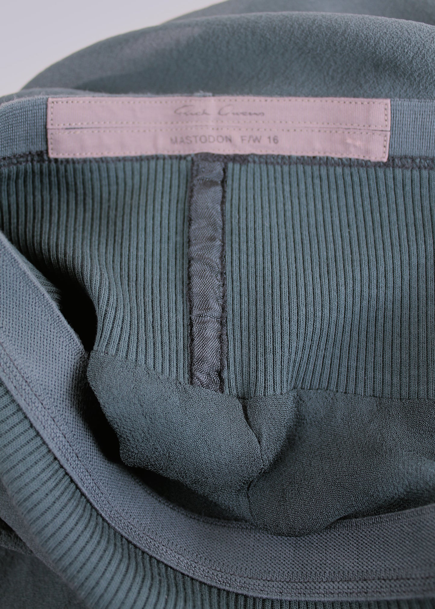 Rick Owens Mastodon Teal Silk Skirt (FW16)